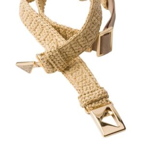 PRADA WOVEN FABRIC BELT