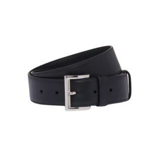 PRADA LEATHER BELT IN BLACK