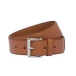 PRADA LEATHER BELT IN BROWN