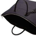 VALEXTRA POLYHEDRAL WEEKENDER DENIM TRAVEL BAG