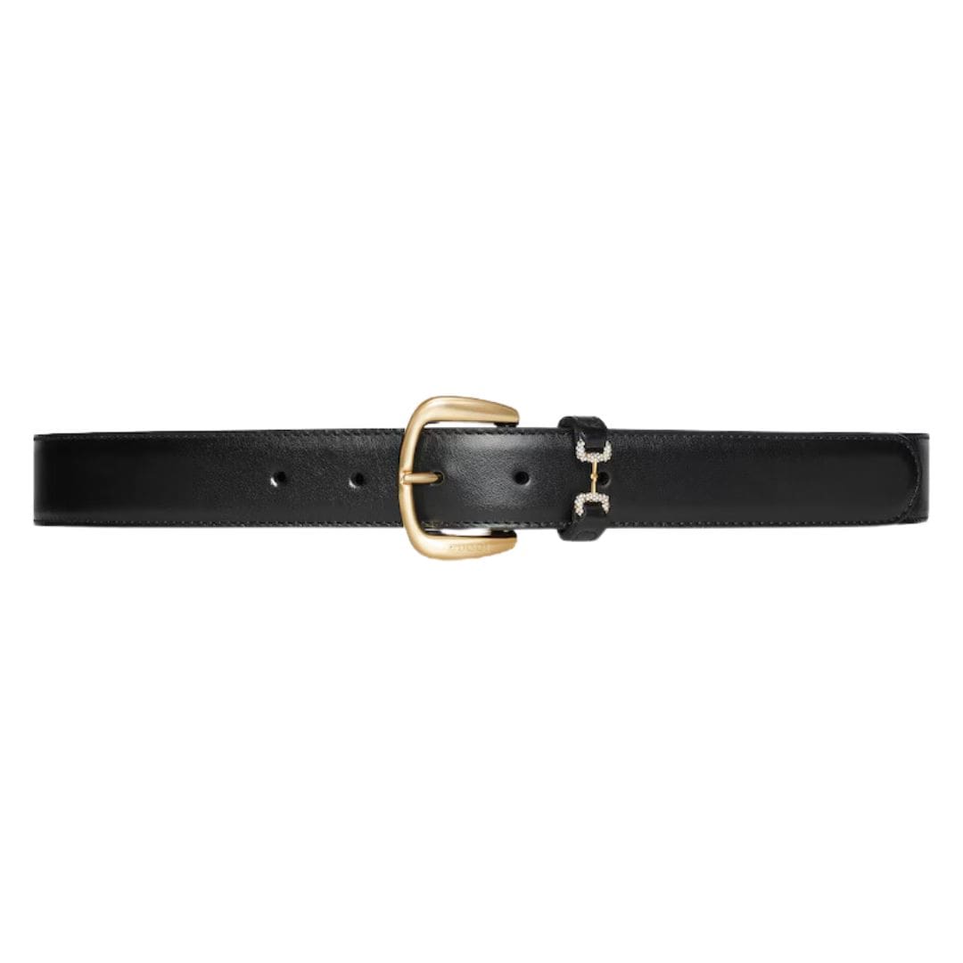 GUCCI BELT WITH DOUBLE G BUCKLE AND BAMBOO