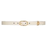 GUCCI BELT WITH ROUND INTERLOCKING G