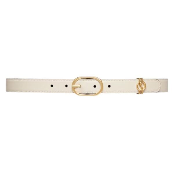 GUCCI BELT WITH ROUND INTERLOCKING G