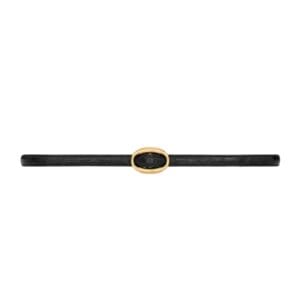 SAINT LAURENT CASSANDRE OVAL BUCKLE THIN BELT IN CROCODILE EMBOSSED LEATHER