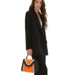 VALEXTRA ISIDE FELT TOP HANDLE MEDIUM BAG