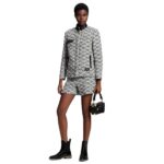 LOUIS VUITTON MALLEGATE LEATHER PENCIL SKIRT