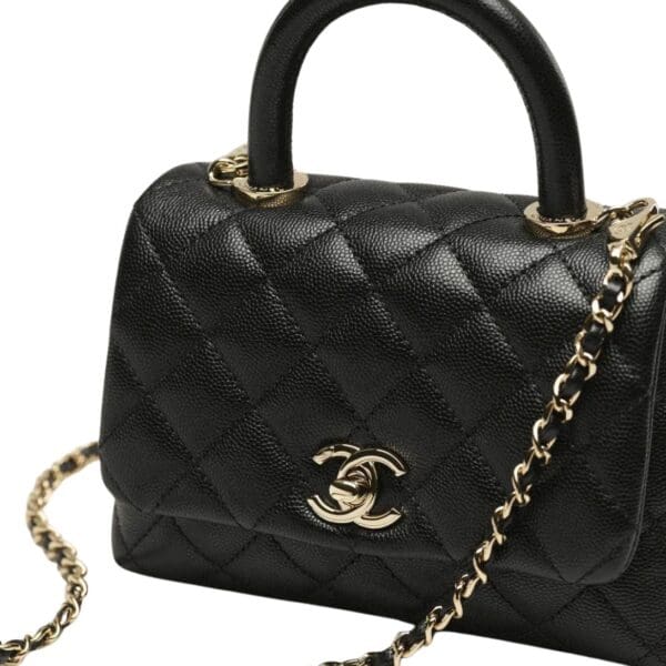 CHANEL MINI FLAP BAG WITH TOP HANDLE