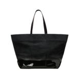 EAST WEST MAXI AMI SHOPPING BAG IN BLACK