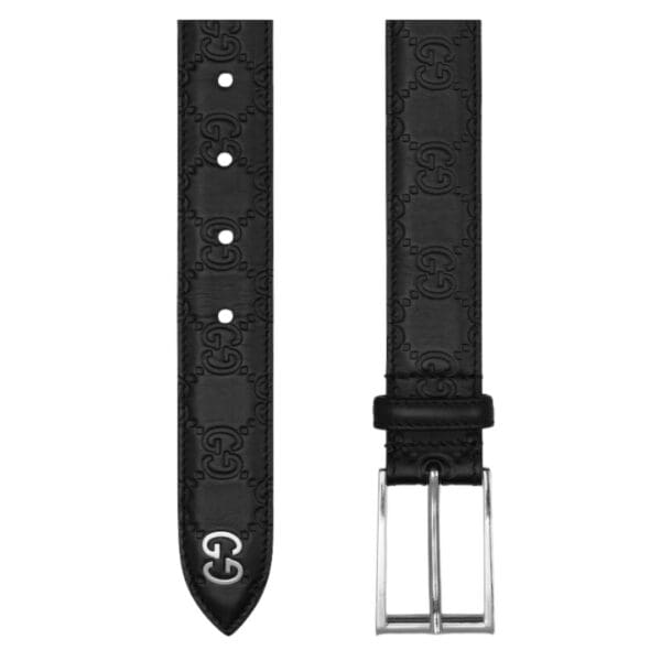 GUCCI SIGNATURE BELT WITH GG DETAIL