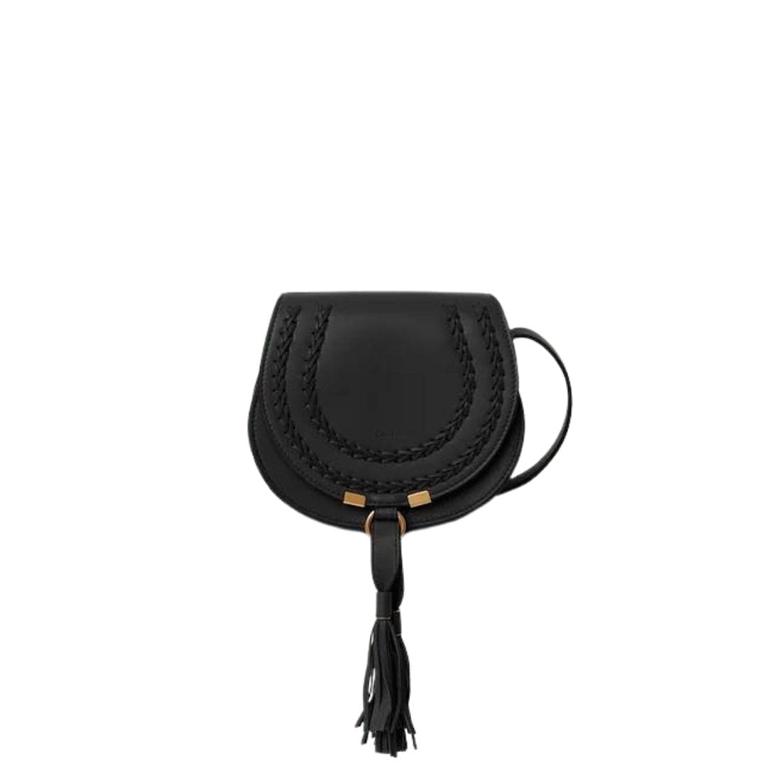 CHLOE MARCIE SMALL SADDLE BAG BLACK