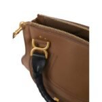 CHLOE MARCIE DOUBLE CARRY BAG PALM BROWN