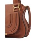CHLOE MARCIE SMALL DOUBLE CARRY BAG TAN