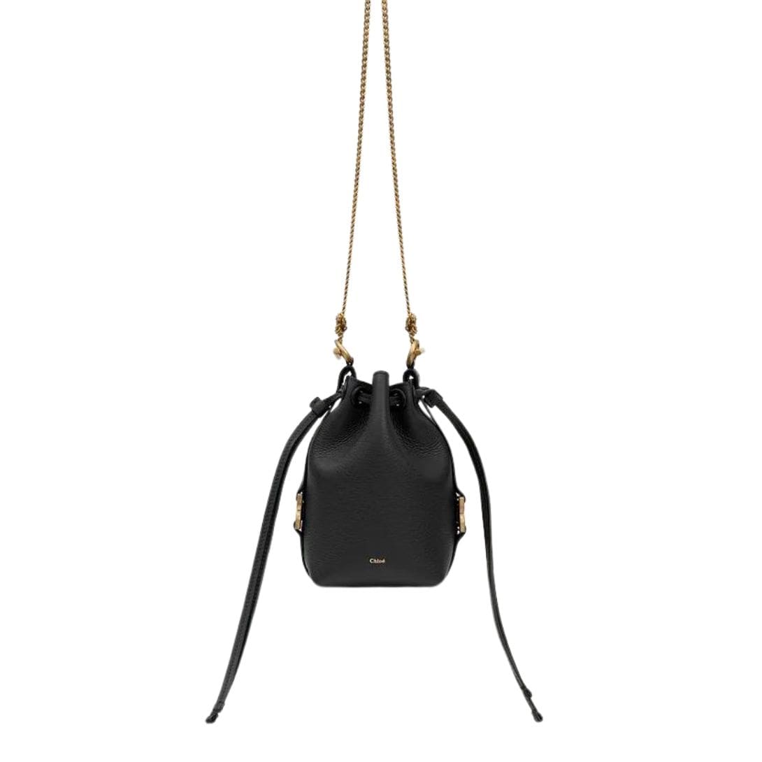 CHLOE MARCIE MICRO BUCKET BLACK