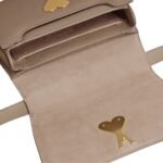 AMI MINI PARIS PARIS BAG IN LIGHT TAUPE