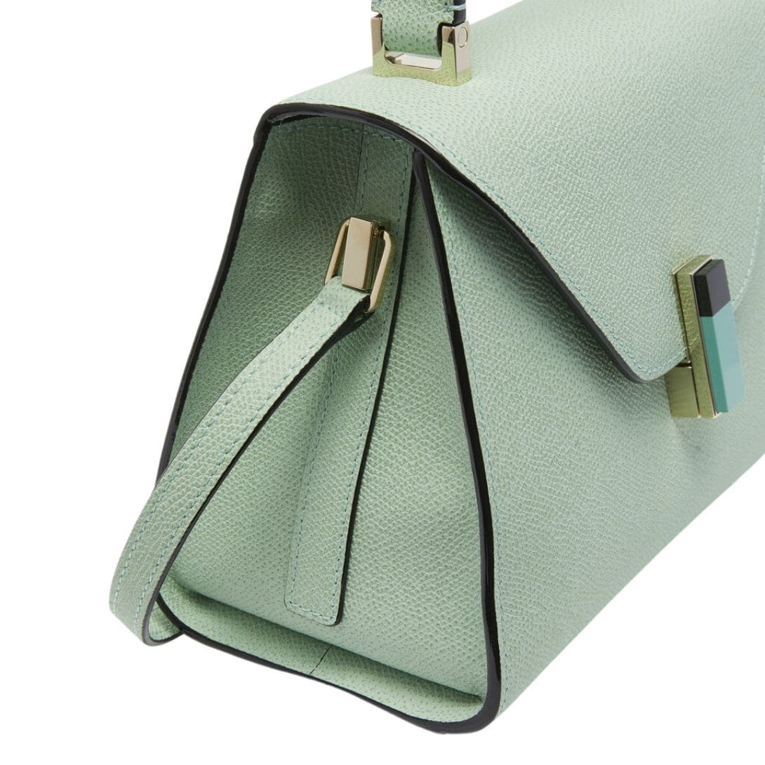 VALEXTRA ISIDE PLEXI TOP HANDLE MINI BAG