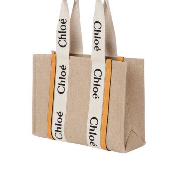 CHLOE MEDIUM WOODY TOTE BAG HONEY GOLD