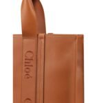 CHLOE LARGE WOODY TOTE BAG CARAMEL