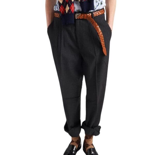 PRADA LEATHER BELT COGNAC - Image 3