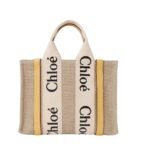 CHLOE SMALL WOODY TOTE BAG HONEY GOLD