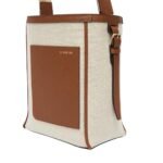 VALEXTRA SOFT CANVAS BUCKET MINI BAG