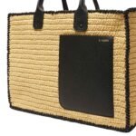 vVALEXTRA SOFT TOTE RAFFIA CROCHET LARGE BAG
