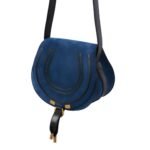 CHLOE MARCIE MEDIUM SADDLE BAG DEEP DENIM