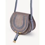 CHLOE MARCIE SMALL SADDLE BAG CASHMERE GREY