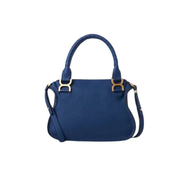 CHLOE MARCIE SMALL DOUBLE CARRY BAG DEEP DENIM