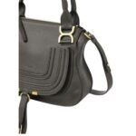 CHLOE MARCIE SMALL DOUBLE CARRY BAG ELEPHANT GREY