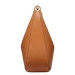 VALENTINO GARAVANI VLOGO MOON MEDIUM GRAINY CALFSKIN HOBO BAG WITH CHAIN