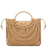 VALENTINO GARAVANI ALLKNOTS WOVEN LEATHER SHOPPER