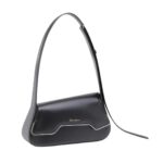 SANTONI BLACK LEATHER THEPLUTO BAG