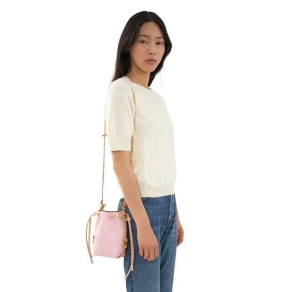 CHLOE MARCIE MICRO BUCKET POWDER PINK