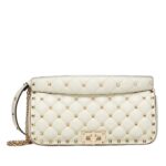 VALENTINO GARAVANI ROCKSTUD SPIKE CALFSKIN SHOULDER BAG