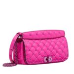 VALENTINO GARAVANI ROCKSTUD SPIKE CALFSKIN SHOULDER BAG