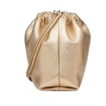 vVALENTINO GARAVANI VLOGO POUF NAPPA LEATHER MINI BUCKET BAG
