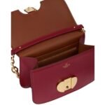 VALENTINO GARAVANI VLOGO O'CLOCK SMALL NAPPA LEATHER SHOULDER BAG WITH CHAIN