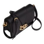 VALENTINO GARAVANI VLOGO O'CLOCK SMALL NAPPA LEATHER SHOULDER BAG WITH CHAIN