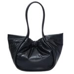 PROENZA LARGE RUCHED TOTE IN PUFFY NAPPA BLACK