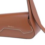 SANTONI BROWN LEATHER THEPLUTO BAG