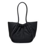 PROENZA LARGE RUCHED TOTE IN PUFFY NYLON BLACK