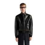 BALLY BLOUSON IN BLACK LEATHER