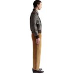 BALLY BOMBER JACKET IN BROWN LEATHER
