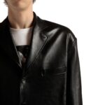BALLY JACKET IN BLACK LEATHER