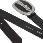 DSQUARED2 PLAQUE BELT SILVER