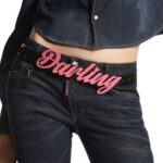 DSQUARED2 ICON DARLING PLAQUE BELT