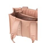 CHLOE MEDIUM WOODY TOTE BAG ROSE DUST