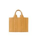 CHLOE SMALL WOODY TOTE BAG HONEY GOLD