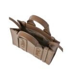 CHLOE MINI WOODY TOTE BAG ARMY GREEN