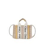 CHLOE MINI WOODY TOTE BAG HONEY GOLD